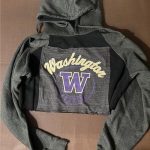 Washington Huskies cropped hoodie, medium